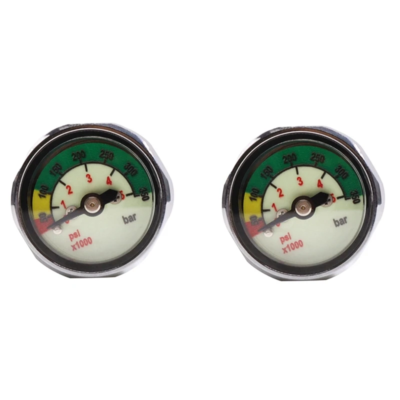 2Pcs Scuba Diving Pony Bottle Pressure Gauge 1 Inch Face 350 BAR/5000 PSI 7/16Inch-20UNF Threads
2Pcs Scuba Diving Pony Bottle Pressure Gauge 1 Inch Face 350 BAR/5000 PSI 7/16Inch-20UNF Threads