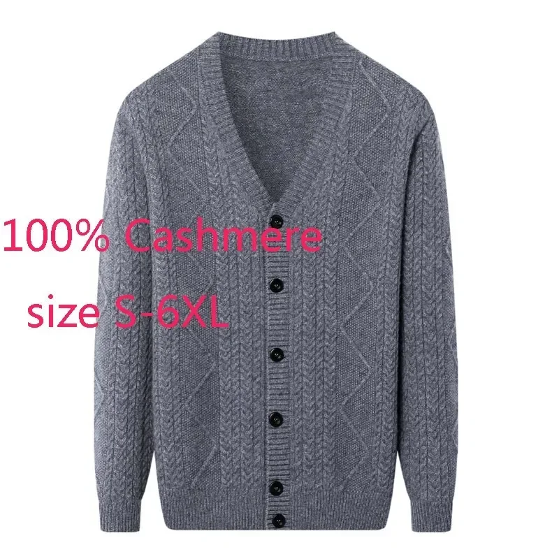 New Arrival Fashion Men Thickened Large Coat Single Breasted Casual V-neck Computer Knitted Cashmere Cardigan Plus Size S-5XL6XL
New Arrival Fashion Men Thickened Large Coat Single Breasted Casual V-neck Computer Knitted Cashmere Cardigan Plus Size S-5XL6XL