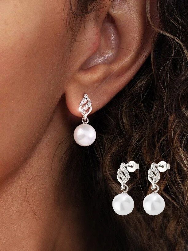 Высококачественные серьги из стерлингового серебра с инкрустацией искусственным жемчугом во французском стиле, подходят для подарков, свиданий, пляжных каникул, праздничной одежды, свадебных украшений для невесты, церемонии помолвки, подарков на день рожд
Высококачественные серьги из стерлингового серебра с инкрустацией искусственным жемчугом во французском стиле, подходят для подарков, свиданий, пляжных каникул, праздничной одежды, свадебных украшений для невесты, церемонии помолвки, подарков на день рожд