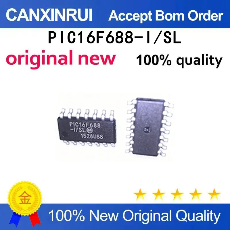 (5-100 pieces)Brand new stock PIC16F688-I/SL SOP-14
(5-100 pieces)Brand new stock PIC16F688-I/SL SOP-14