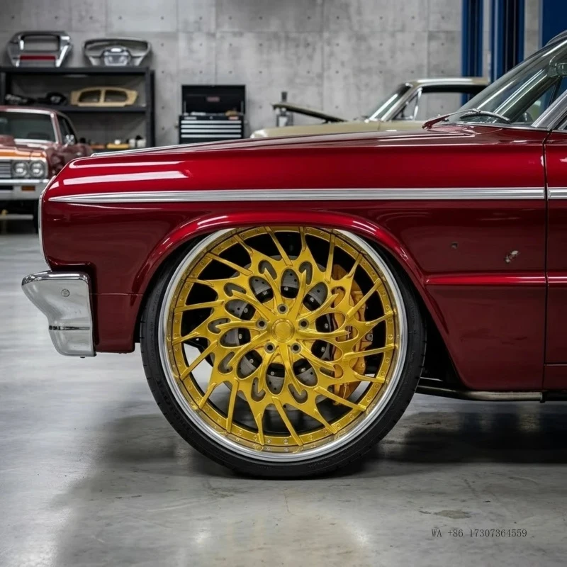 Forged 2 Piece Wheel for Chevy impala Cadillac Skylark Fleetwood 24 26 Inch Custom Lowrider Rims Polished Gold Alloy Wheels
Forged 2 Piece Wheel for Chevy impala Cadillac Skylark Fleetwood 24 26 Inch Custom Lowrider Rims Polished Gold Alloy Wheels