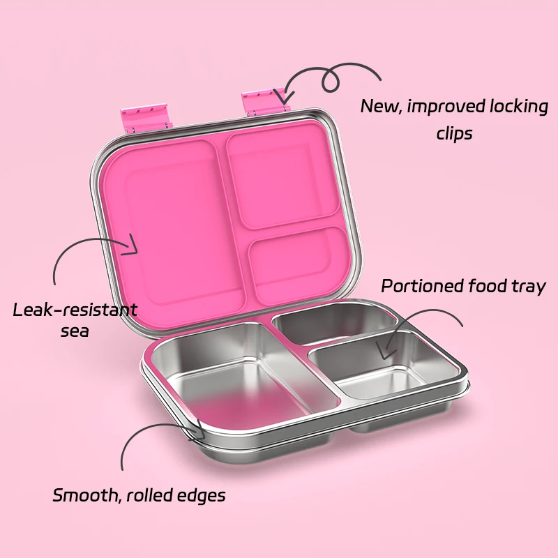 Stainless Steel Leakproof Bento Lunch Box, Sandwich Friendly, Food Safe, Compact, Perfect for Kids Lunch, Adult Lunch
Stainless Steel Leakproof Bento Lunch Box, Sandwich Friendly, Food Safe, Compact, Perfect for Kids Lunch, Adult Lunch