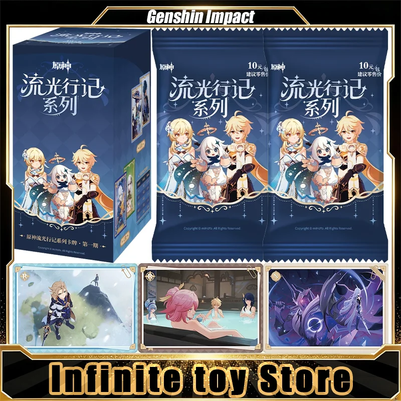 Genshin Impact Card Streams of Light Collection Genuine Anime Trading Cards Mystery Box Set Toys Birthday Gifts for Boys Girls
Genshin Impact Card Streams of Light Collection Genuine Anime Trading Cards Mystery Box Set Toys Birthday Gifts for Boys Girls