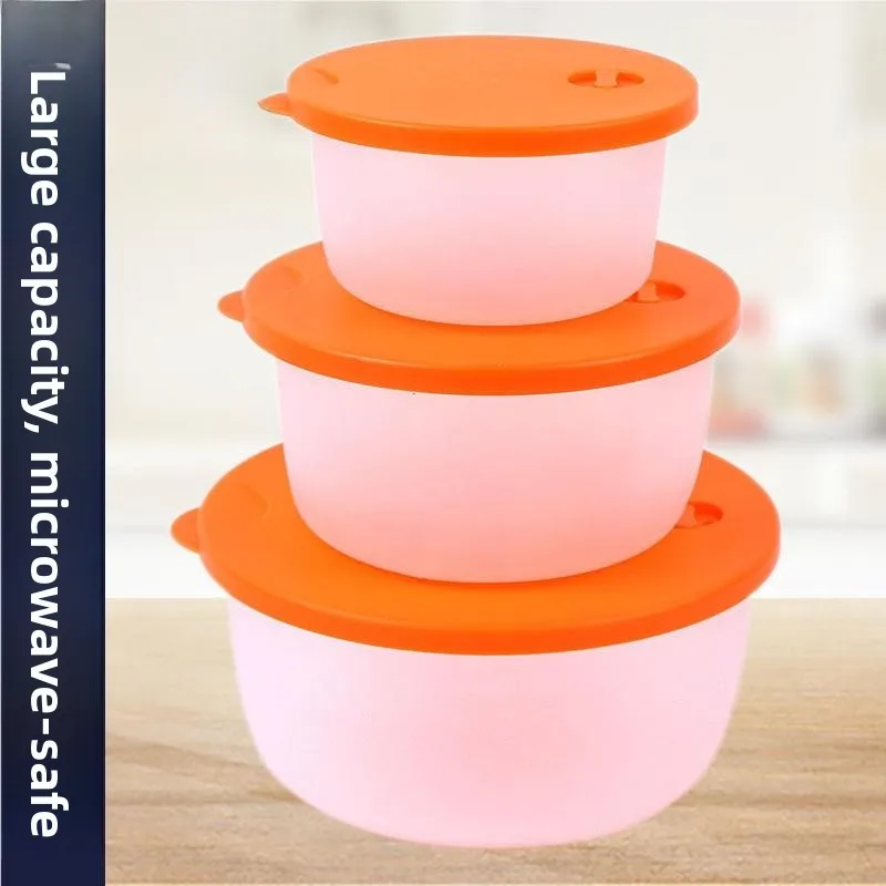 Large Capacity Plastic Microwave Safe round Bowl Fruit Storage Box Set Fridge Freezing Container Home Use Three Grid Design
Large Capacity Plastic Microwave Safe round Bowl Fruit Storage Box Set Fridge Freezing Container Home Use Three Grid Design