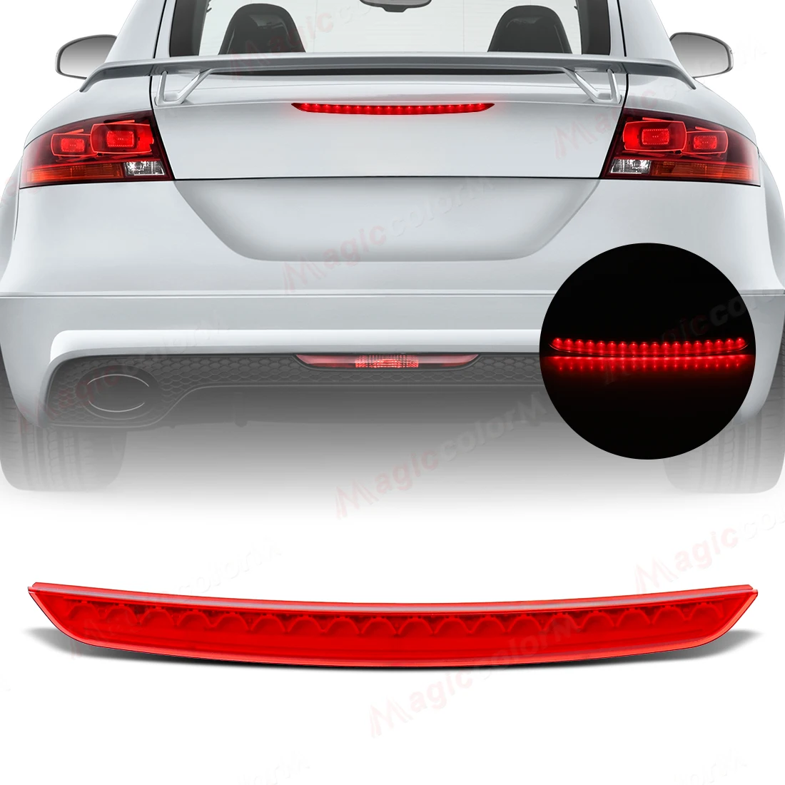 For Audi MK2 TT 8J 2007-2014 Third Brake Light Rear Tail Light Car Brake Stop Light LED High Level Warning Lamp 12V 8J0945097
For Audi MK2 TT 8J 2007-2014 Third Brake Light Rear Tail Light Car Brake Stop Light LED High Level Warning Lamp 12V 8J0945097