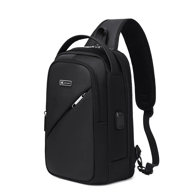 Fashion Chest Bags Large Shoulder Bag New Black Sling Bag Men's Business Shoulder Bag with Combination Lock
Fashion Chest Bags Large Shoulder Bag New Black Sling Bag Men's Business Shoulder Bag with Combination Lock