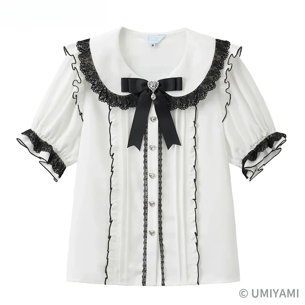 Mass-produced Mine Series Japanese Style Lady Casual Blouse Female Fashion Short-sleeved Tops for Women Summer Crew Neck Shirt
Mass-produced Mine Series Japanese Style Lady Casual Blouse Female Fashion Short-sleeved Tops for Women Summer Crew Neck Shirt