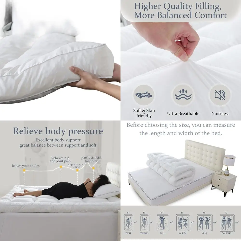 Full Size 5 Memory Foam Mattress Topper with 100% Cotton Cover and 2000GSM Shredded Foam for Pressure Relief and Comfort
Full Size 5 Memory Foam Mattress Topper with 100% Cotton Cover and 2000GSM Shredded Foam for Pressure Relief and Comfort