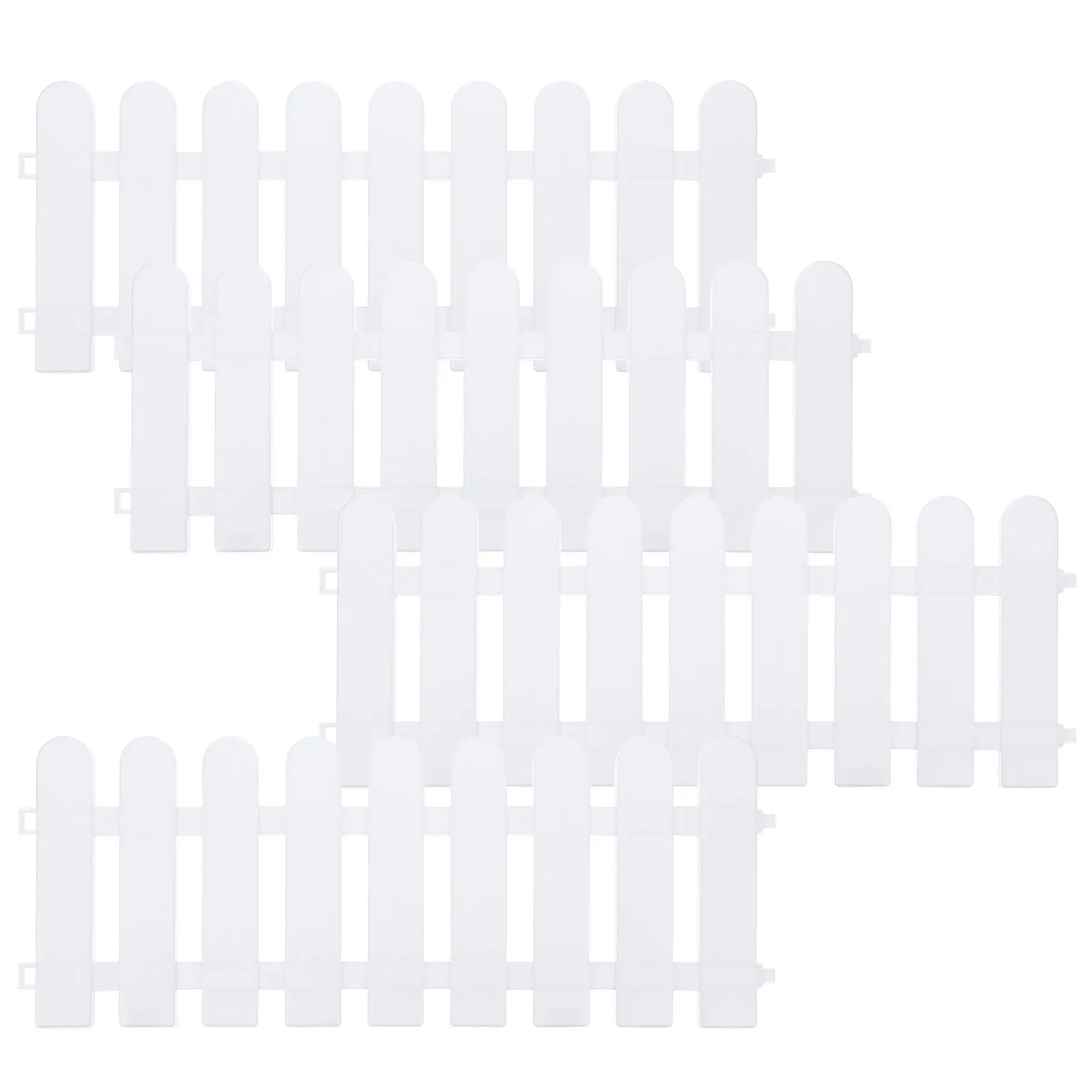 4pcs White Picket Fence Garden Landscape Edging Durable Plastic Border For Courtyard Path Diy Decor Christmas Tree Fences
4pcs White Picket Fence Garden Landscape Edging Durable Plastic Border For Courtyard Path Diy Decor Christmas Tree Fences