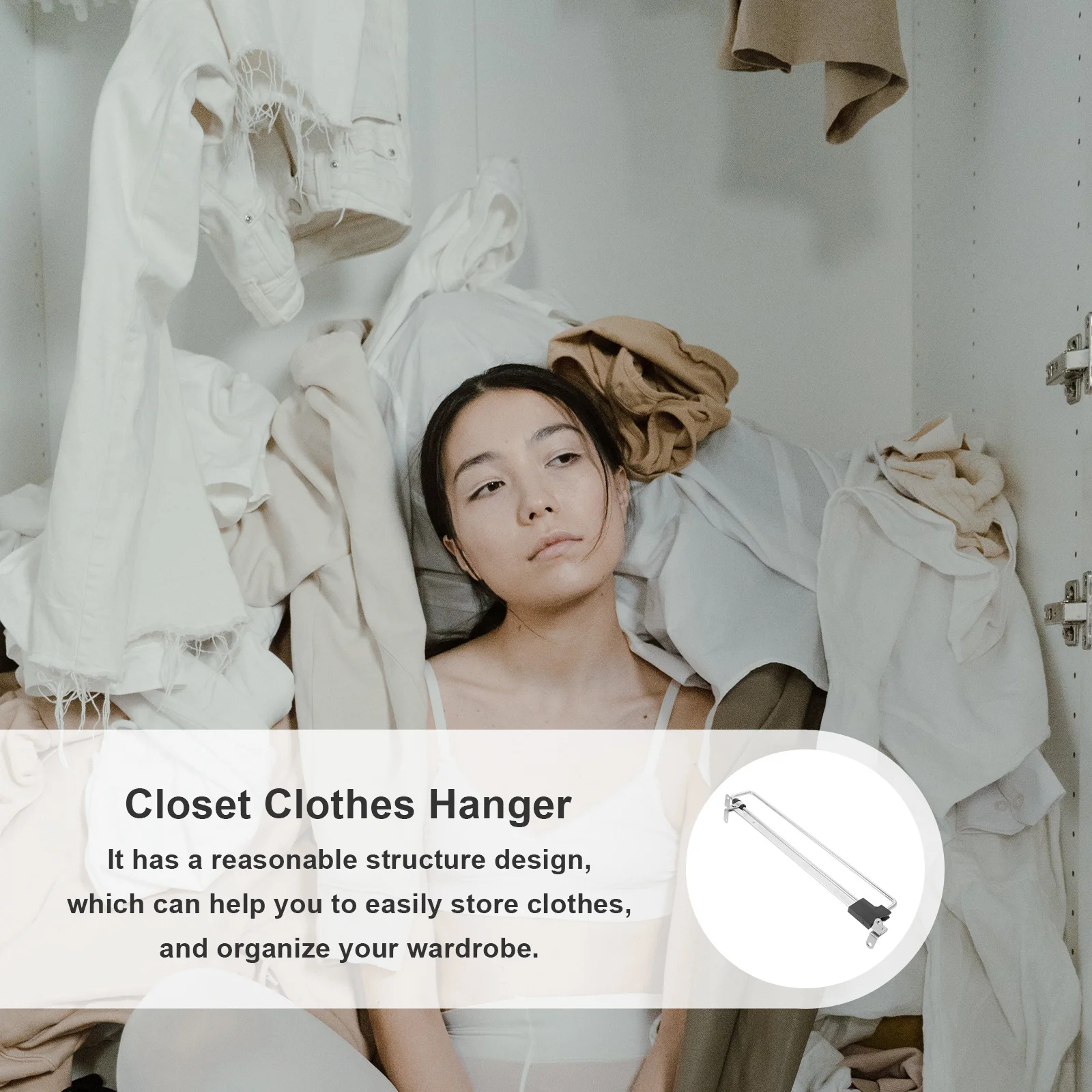 Adjustable Closet Rod Iron Based Extendable Clothes Hanging Rail for Wardrobe Space Saving Closet Bar Home Organization
Adjustable Closet Rod Iron Based Extendable Clothes Hanging Rail for Wardrobe Space Saving Closet Bar Home Organization