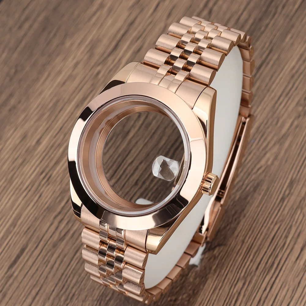 36mm/39mm Women's 8215 Watch Case Rose Gold Case Sapphire For DJ SK Nh35 Nh36 8215 28.5mm Dial Jubilee Bracelet Glide Lock Clasp
36mm/39mm Women's 8215 Watch Case Rose Gold Case Sapphire For DJ SK Nh35 Nh36 8215 28.5mm Dial Jubilee Bracelet Glide Lock Clasp