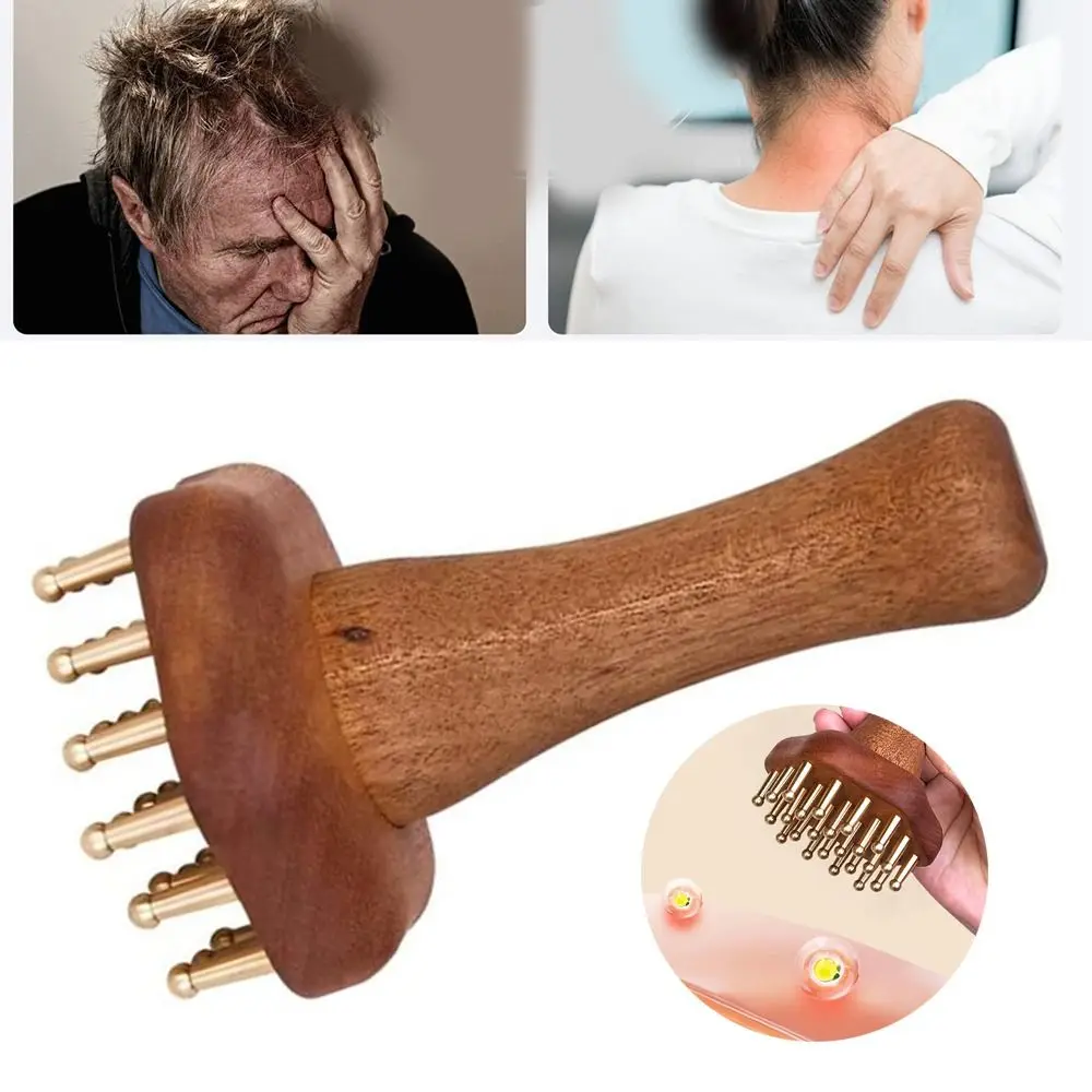 Рельефная медная массажная расческа для головы с 24 зубами, деревянная ручка, прочная массажная щетка для тела, прочный китайский спа-инструмент Гуа Ша
Рельефная медная массажная расческа для головы с 24 зубами, деревянная ручка, прочная массажная щетка для тела, прочный китайский спа-инструмент Гуа Ша