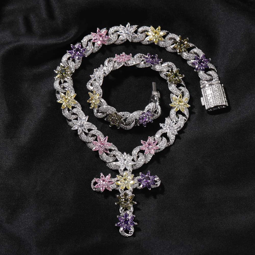 15 мм красочный ледяной цветок крест кубинская цепочка циркон бриллиант ледяной ожерелье для мужчин модные ювелирные изделия в стиле хип-хоп медь Бесплатная доставка
15 мм красочный ледяной цветок крест кубинская цепочка циркон бриллиант ледяной ожерелье для мужчин модные ювелирные изделия в стиле хип-хоп медь Бесплатная доставка