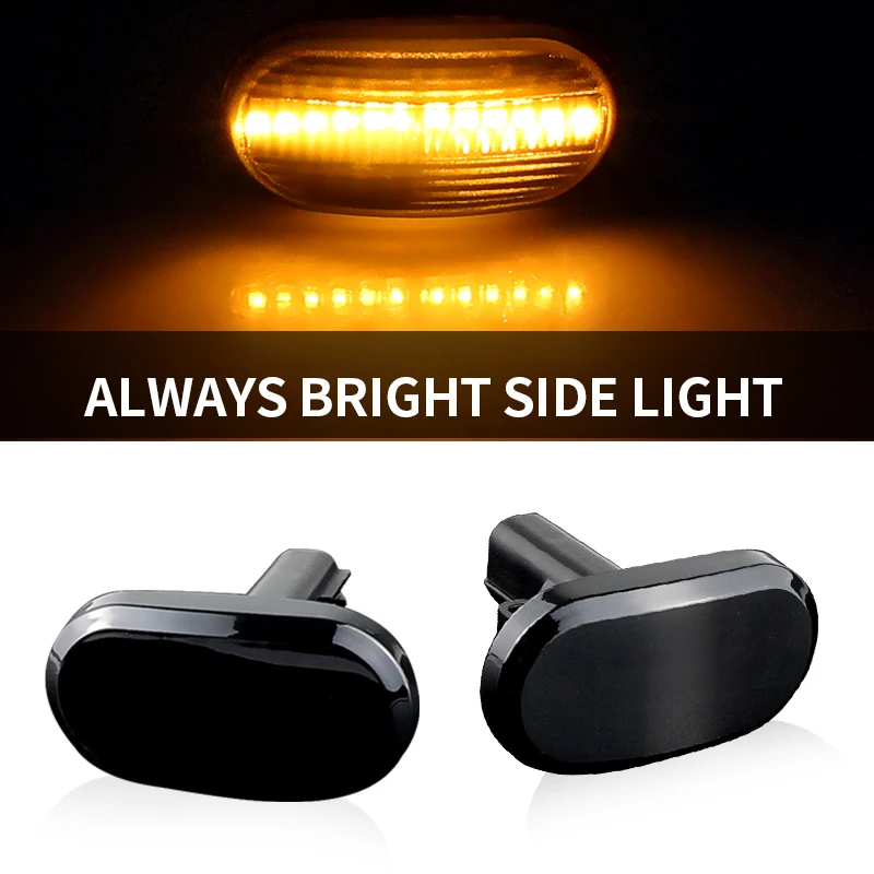 2PCS for Suzuki Jimny JB23W for Mazda Spiano HF21S for Chevrolet Cruze HR52S - LED Side Marker Light Flowing Turn Signal Blinker
2PCS for Suzuki Jimny JB23W for Mazda Spiano HF21S for Chevrolet Cruze HR52S - LED Side Marker Light Flowing Turn Signal Blinker