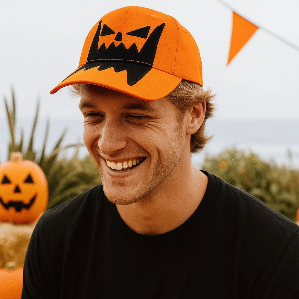 Fashion Breathable Halloween Baseball Cap Lightweight UV Protection Pumpkin Embroidery Hat Creative Cotton Sunshade Cap Outdoor
Fashion Breathable Halloween Baseball Cap Lightweight UV Protection Pumpkin Embroidery Hat Creative Cotton Sunshade Cap Outdoor