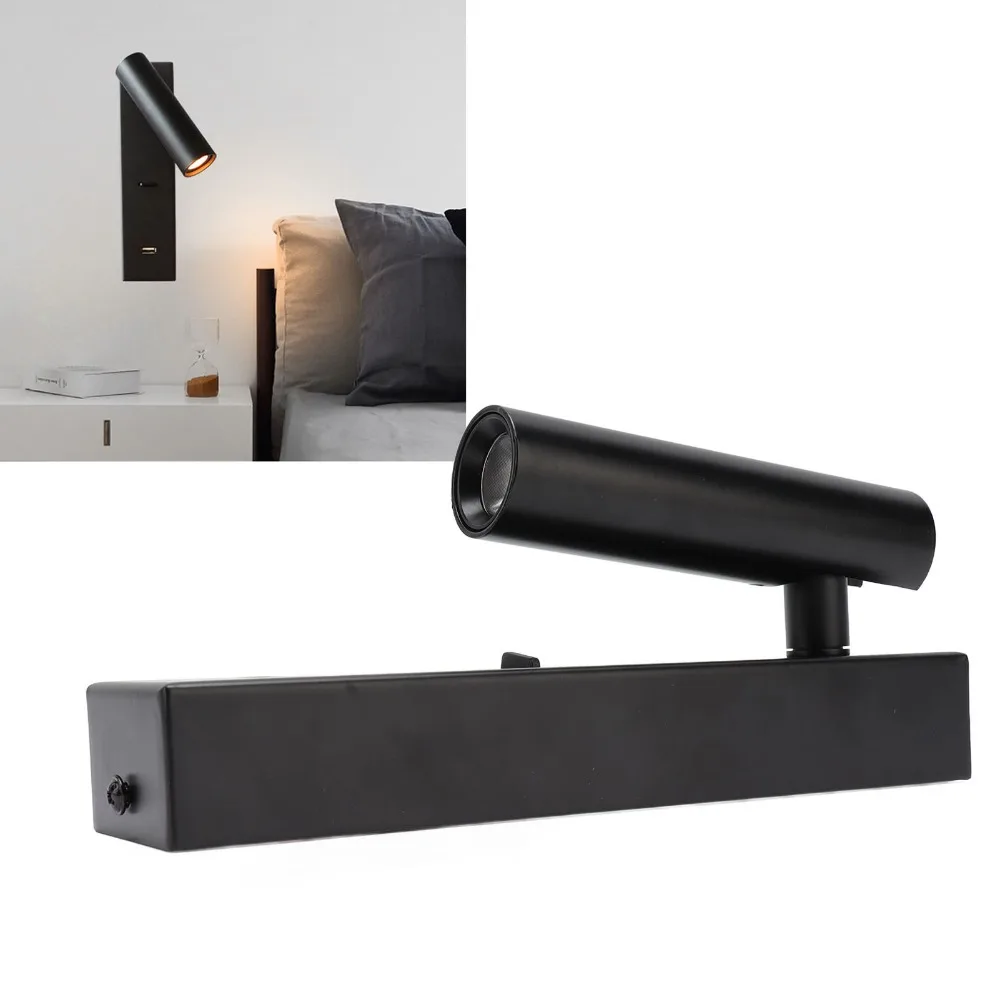Minimalist 3W LED Wall Light AC 85-265V with Switch and USB Port Wall Sconce Rotatable Head Warm Light Wall Mounted Light Indoor
Minimalist 3W LED Wall Light AC 85-265V with Switch and USB Port Wall Sconce Rotatable Head Warm Light Wall Mounted Light Indoor