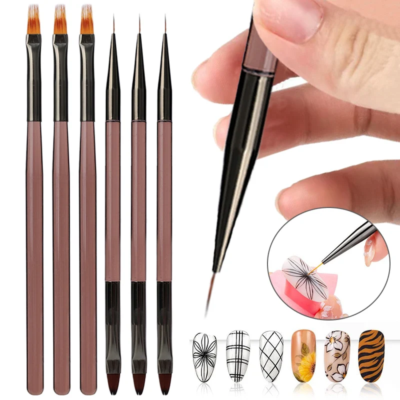 Double-end Nails Art Liner Brushes Microfiber Wool Professional Manicure Pen Nail Art Design Nails Tip Display DIY Painting Tool
Double-end Nails Art Liner Brushes Microfiber Wool Professional Manicure Pen Nail Art Design Nails Tip Display DIY Painting Tool