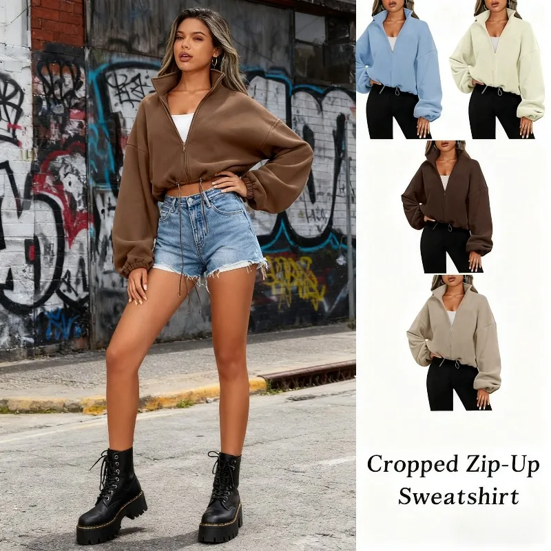 2025 European and American Women's Fleece Sport Jacket with Stand-up Collar Fleece-lined and Zippered
2025 European and American Women's Fleece Sport Jacket with Stand-up Collar Fleece-lined and Zippered