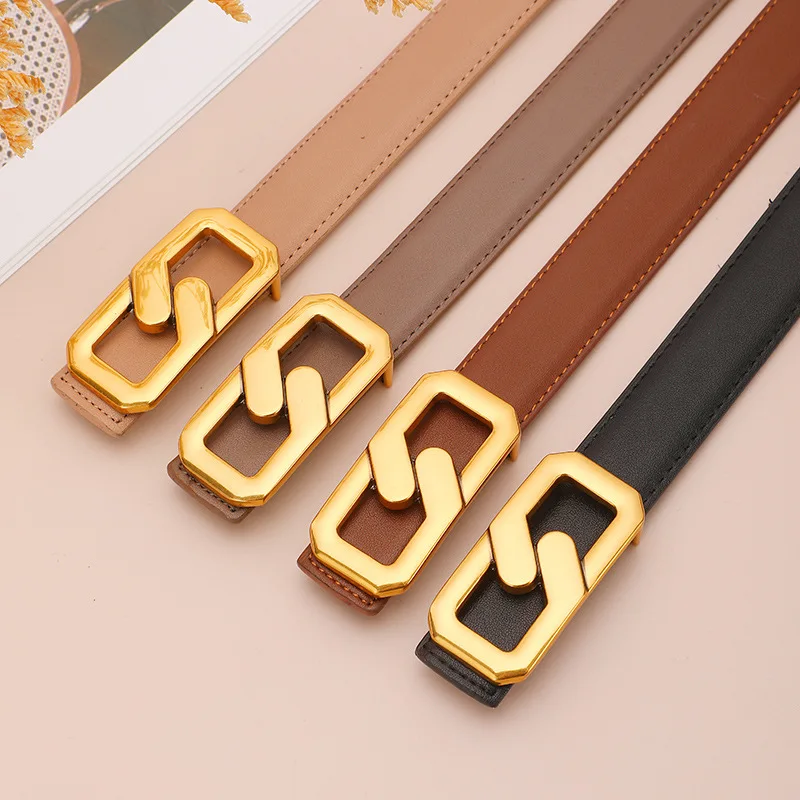 Designer Luxury Brand Belt Women's Fashion Simple Dress Versatile Jeans Decorative Belt Summer White Black Fashion
Designer Luxury Brand Belt Women's Fashion Simple Dress Versatile Jeans Decorative Belt Summer White Black Fashion