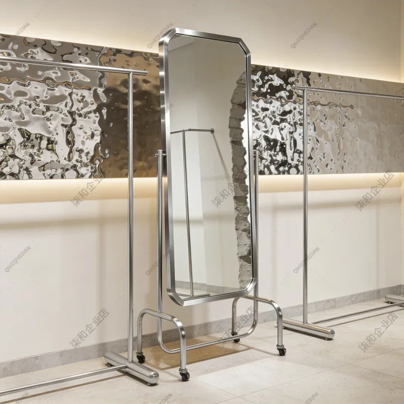 Full-length mirror does not deform, full-length mirror stainless steel wall-attached floor mirror
Full-length mirror does not deform, full-length mirror stainless steel wall-attached floor mirror