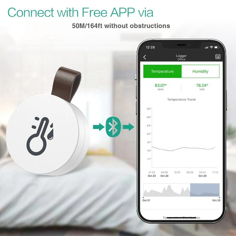 Y16A 2 Pcs Wireless Thermometer Hygrometer Bluetooth Remote Control Thermometer Accurate Indoor Temperature Humidity Sensor
Y16A 2 Pcs Wireless Thermometer Hygrometer Bluetooth Remote Control Thermometer Accurate Indoor Temperature Humidity Sensor