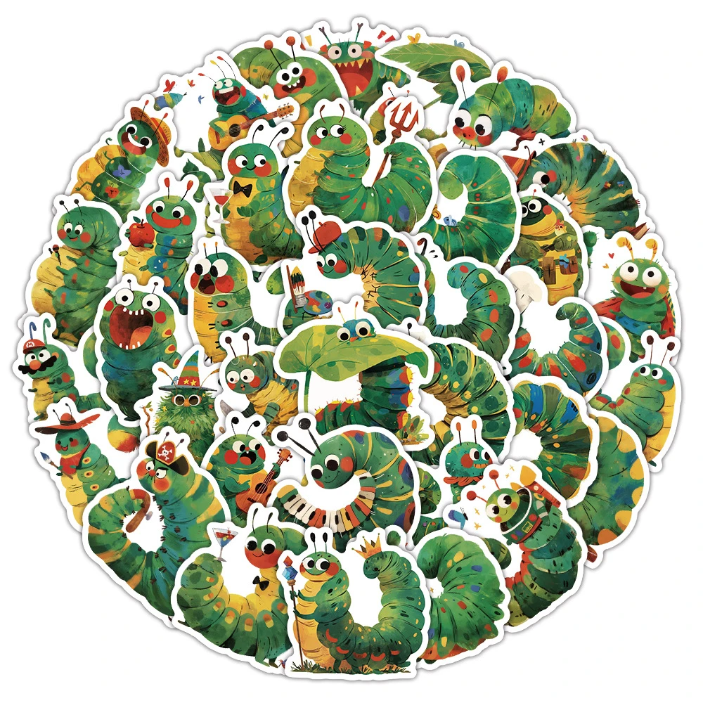 10/30/50pcs Cartoon Greedy Caterpillar Stickers Cute Graffiti Decals DIY Stationery Suitcase Bike Waterproof Sticker Fun for Toy
10/30/50pcs Cartoon Greedy Caterpillar Stickers Cute Graffiti Decals DIY Stationery Suitcase Bike Waterproof Sticker Fun for Toy