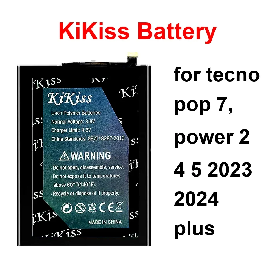 Mobile Phone Battery Durable BL-49ET BL-49FT BL-38AT 4800-5800Mah For Tecno Pop 7, Power 2 4 5 2023 2024 Plus
Mobile Phone Battery Durable BL-49ET BL-49FT BL-38AT 4800-5800Mah For Tecno Pop 7, Power 2 4 5 2023 2024 Plus