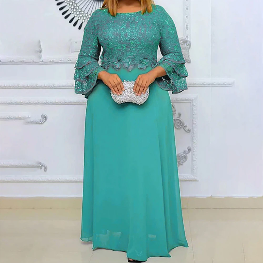 Women's Elegant Evening Dress Prom Party Gown Lace Applique A-Line Chiffon 3/4 Sleeve Boat Neck Formal Event Mother Bride Dress
Women's Elegant Evening Dress Prom Party Gown Lace Applique A-Line Chiffon 3/4 Sleeve Boat Neck Formal Event Mother Bride Dress
