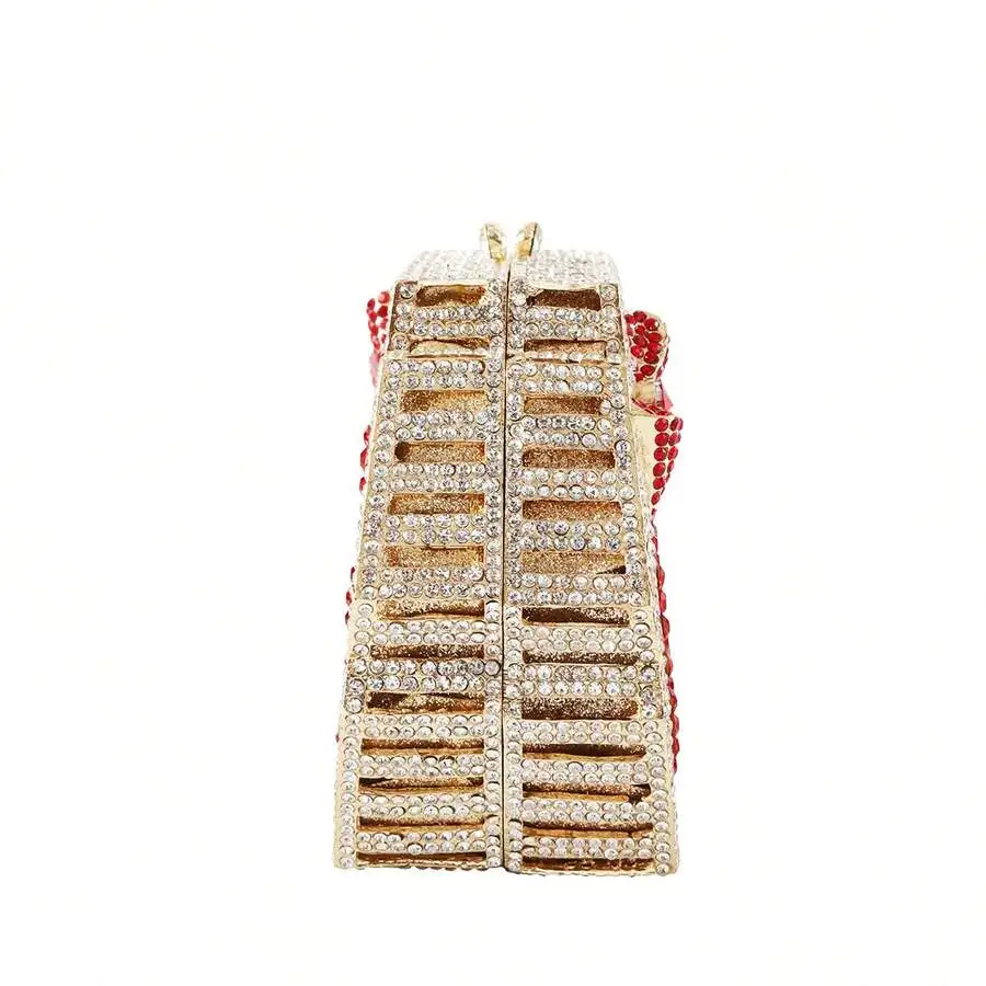 Rhinestone Crystal Clutch Evening Bag With Bow Decoration For Wedding Party
Rhinestone Crystal Clutch Evening Bag With Bow Decoration For Wedding Party
