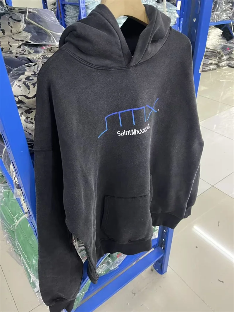 Oversized Saint Michael Hooded Sweatshirts Men Women Pure Cotton Washed Black Hoodies
Oversized Saint Michael Hooded Sweatshirts Men Women Pure Cotton Washed Black Hoodies