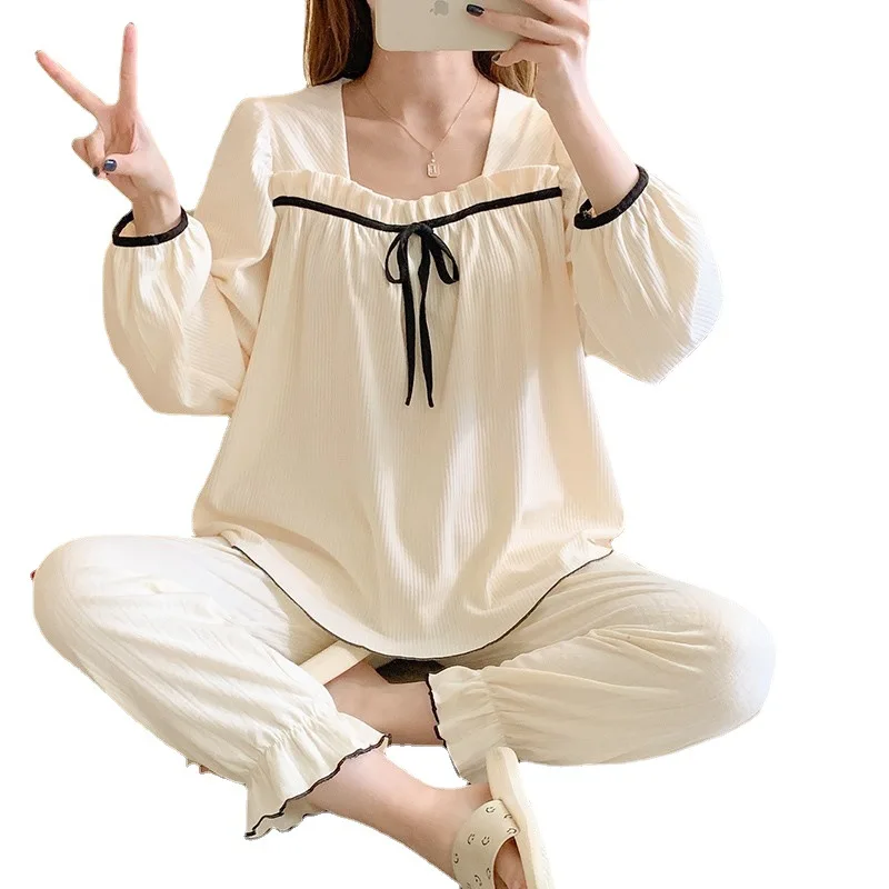 spring autumn long sleeve thin confined suits block color stripe breastfeeding clothes set Pregnant women nursing pajamas set
spring autumn long sleeve thin confined suits block color stripe breastfeeding clothes set Pregnant women nursing pajamas set