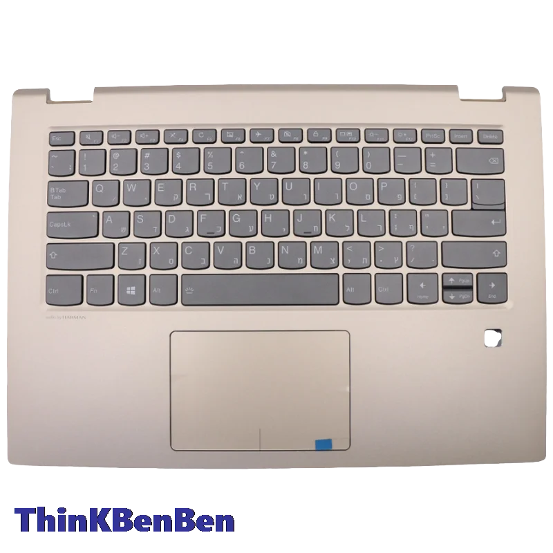 HB Hebrew (IL Israel) Клавиатура Золотой верхний чехол для упора для рук Чехол для Lenovo Yoga 520 14IKB Flex 5 1470 5CB0N67320
HB Hebrew (IL Israel) Клавиатура Золотой верхний чехол для упора для рук Чехол для Lenovo Yoga 520 14IKB Flex 5 1470 5CB0N67320