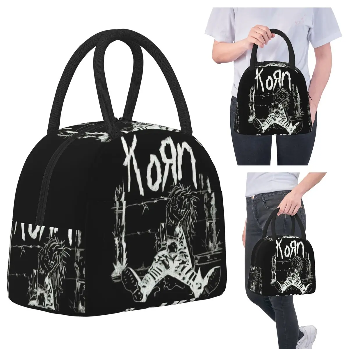 Korn Rock Music Изолированная сумка для обеда для женщин Офисный холодильник Термальная коробка для еды Tote Герметичные коробки для завтрака Контейнер
Korn Rock Music Изолированная сумка для обеда для женщин Офисный холодильник Термальная коробка для еды Tote Герметичные коробки для завтрака Контейнер