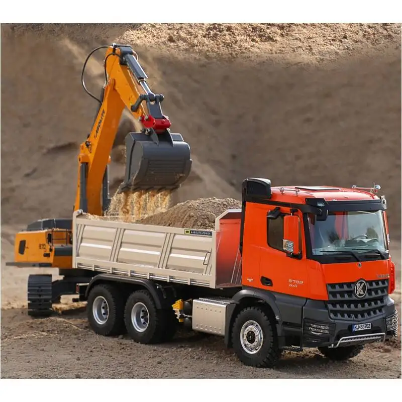 RC 1/14 6*6 New Kabolite Dump Truck RTR 2.4G Vehicle Dumper Tipper Truck Light Sound Model for Adult
RC 1/14 6*6 New Kabolite Dump Truck RTR 2.4G Vehicle Dumper Tipper Truck Light Sound Model for Adult