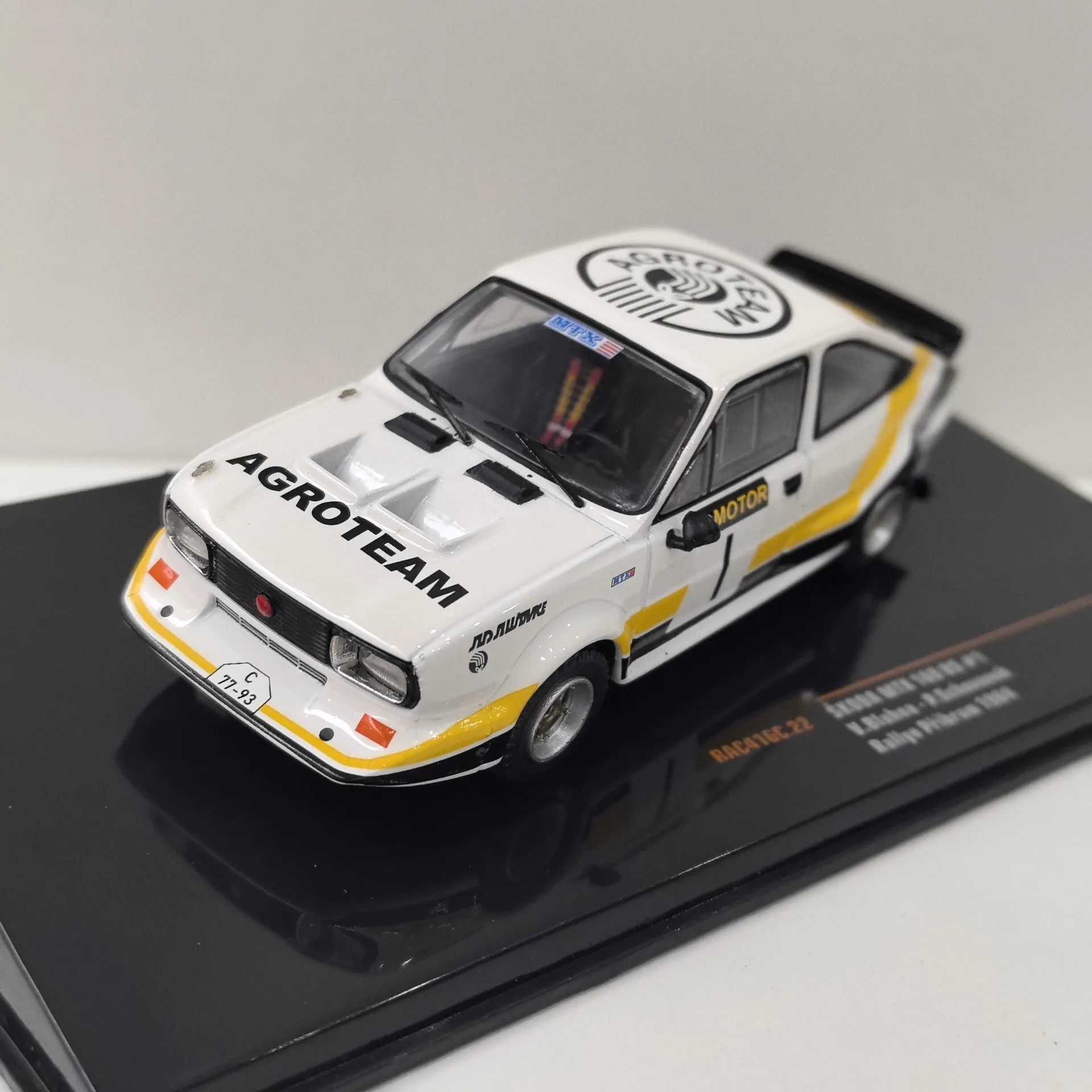 Diecast IXO 1/43 Scale SKODA MTX 160RS #1 1984 Skoda Racing Car W7 Alloy Car Model Collectible Toy Gift Souvenir Display
Diecast IXO 1/43 Scale SKODA MTX 160RS #1 1984 Skoda Racing Car W7 Alloy Car Model Collectible Toy Gift Souvenir Display