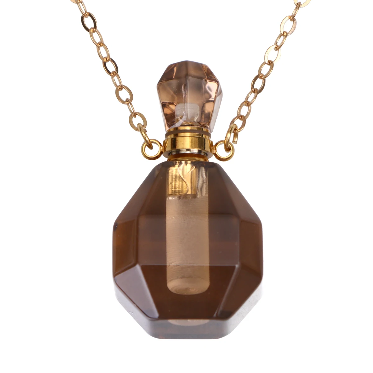 Crystal Pendant Perfume Bottle Brown Hanging Necklace Jewelry Mini Wishing Bottle Aromatherapy Essential Oil Supplies
Crystal Pendant Perfume Bottle Brown Hanging Necklace Jewelry Mini Wishing Bottle Aromatherapy Essential Oil Supplies