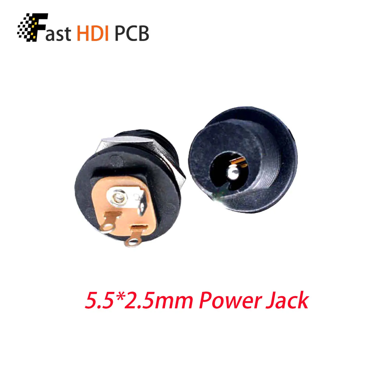 DC-021 DC Power Jack 5.5x2.5mm Female Socket with Threaded Nut Panel Mount 11.5mm Thread Diameter for CCTV LED Charger
DC-021 DC Power Jack 5.5x2.5mm Female Socket with Threaded Nut Panel Mount 11.5mm Thread Diameter for CCTV LED Charger