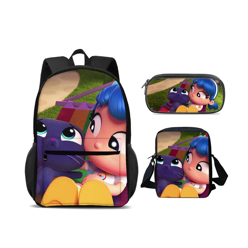 True and the Rainbow Kingdom backpack, pencil case, shoulder bag, 3Pcs Set cartoon print kindergarten student backpack
True and the Rainbow Kingdom backpack, pencil case, shoulder bag, 3Pcs Set cartoon print kindergarten student backpack