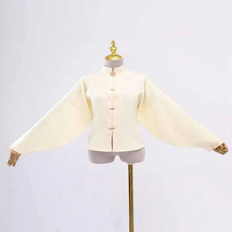 Coffee Hanfu Long Sleeve Shirts Women Ancient Chinese Traditional Hanfu Lolita Stand-collar Red Beige Wide Sleeves Top Shirts
Coffee Hanfu Long Sleeve Shirts Women Ancient Chinese Traditional Hanfu Lolita Stand-collar Red Beige Wide Sleeves Top Shirts