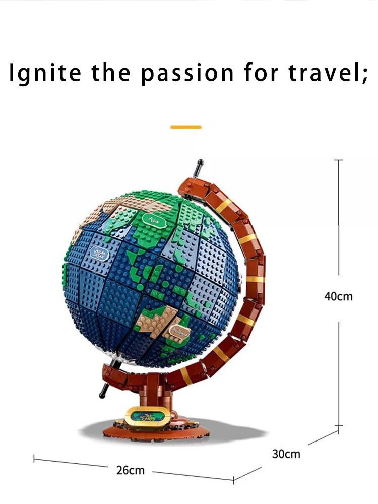 Building block globe; science toy; assembly toy; educational toy; building block educational toy.
Building block globe; science toy; assembly toy; educational toy; building block educational toy.