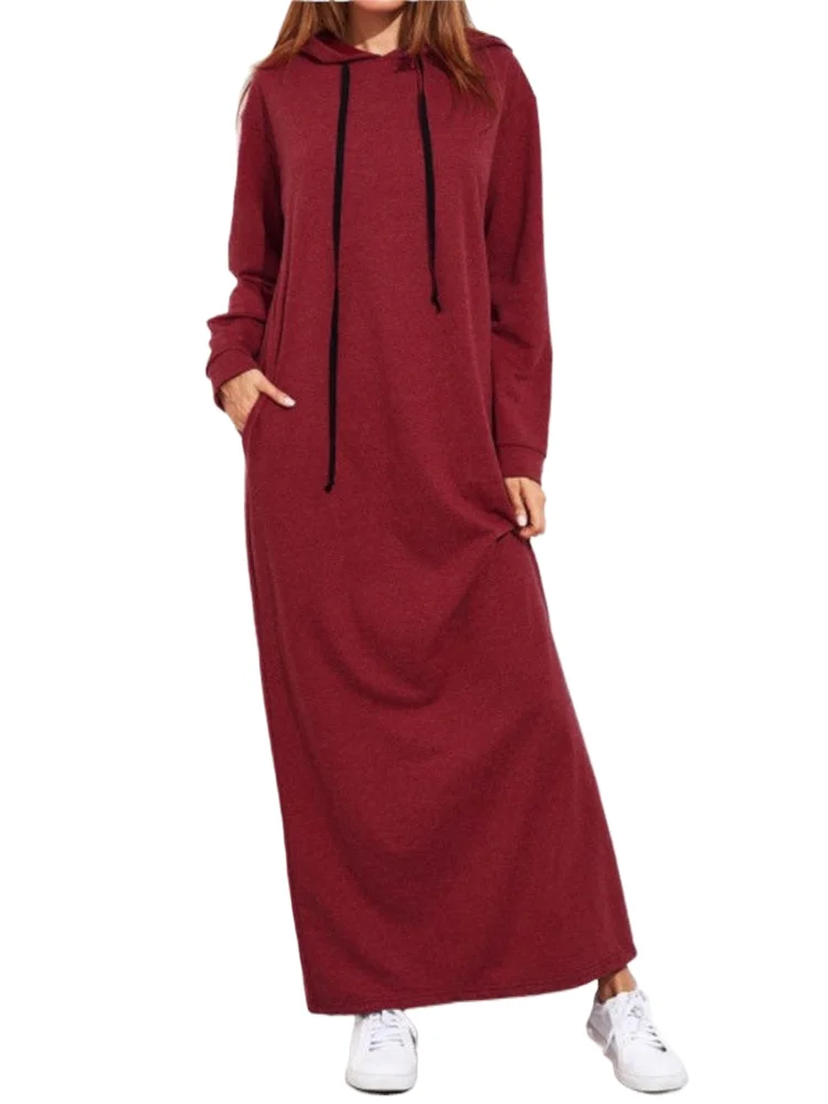 New Autumn And Winter Women's Long Sleeve Hooded Sweatshirt Dress Fashion Black Elegant Casual Dresses Female Holiday Vestidos 
New Autumn And Winter Women's Long Sleeve Hooded Sweatshirt Dress Fashion Black Elegant Casual Dresses Female Holiday Vestidos