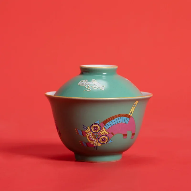 Funny Tiger Porcelain Gaiwan For Tea Green Tureen With Lid Teaware Tea Ceremony Set Cups Bowls Chinese Chawan
Funny Tiger Porcelain Gaiwan For Tea Green Tureen With Lid Teaware Tea Ceremony Set Cups Bowls Chinese Chawan