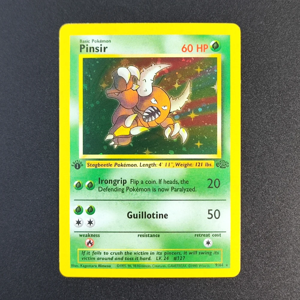 Proxy Pokemon Card EN Gym Challenge 1st Pinsir 9/64 Super Rare Collectibles Card Single Classic Anime Cards Toys
Proxy Pokemon Card EN Gym Challenge 1st Pinsir 9/64 Super Rare Collectibles Card Single Classic Anime Cards Toys