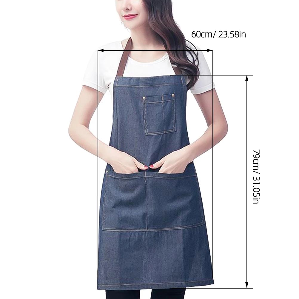 Jean Apron Black Work Adjustable Neck Strap Pockets Cotton Utility Bib Cooking Salon Cafe Hotel Dust Oil Resistant
Jean Apron Black Work Adjustable Neck Strap Pockets Cotton Utility Bib Cooking Salon Cafe Hotel Dust Oil Resistant
