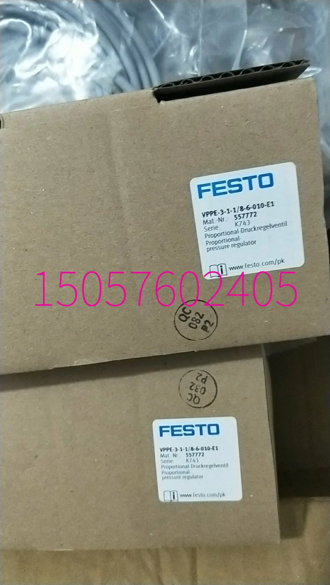 Festo FESTO, пропорциональный клапан VPPE-3-1-1/8-6-010-E1 557772, абсолютно новый в наличии
Festo FESTO, пропорциональный клапан VPPE-3-1-1/8-6-010-E1 557772, абсолютно новый в наличии