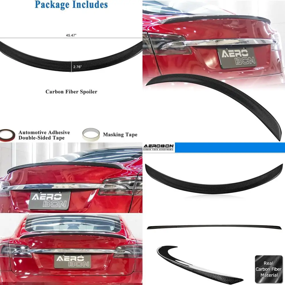 Real Carbon Fiber Trunk Spoiler Compatible with 2012-2025 Tesla Model S Spoiler (OE Style)
Real Carbon Fiber Trunk Spoiler Compatible with 2012-2025 Tesla Model S Spoiler (OE Style)