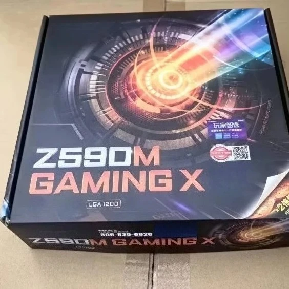 Boxed FOR Gigabyte Z590M GAMING X mid-board, suitable for small chassis, supports 10th and 11th generation CPUs 
Boxed FOR Gigabyte Z590M GAMING X mid-board, suitable for small chassis, supports 10th and 11th generation CPUs