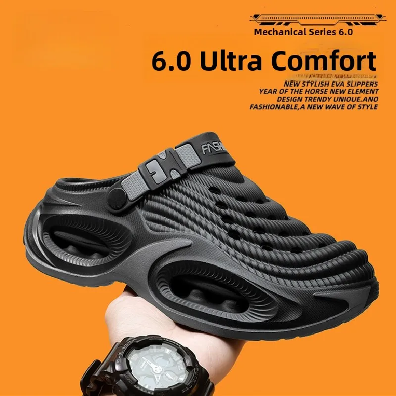 Men's Summer Outdoor Anti-slip Thick Bottom Sandals Driving Two-use Sports Casual Beach Shoes Slip-On Breathable EVA Flats
Men's Summer Outdoor Anti-slip Thick Bottom Sandals Driving Two-use Sports Casual Beach Shoes Slip-On Breathable EVA Flats
