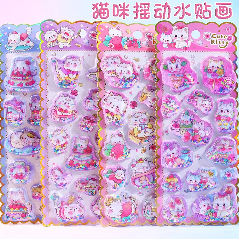 Kitty Cat Shaking Water Stickers Cartoon Cute 3d Quicksand Diy Decoration Reward Stickers For Girls Kids With Sparkly Sequins
Kitty Cat Shaking Water Stickers Cartoon Cute 3d Quicksand Diy Decoration Reward Stickers For Girls Kids With Sparkly Sequins