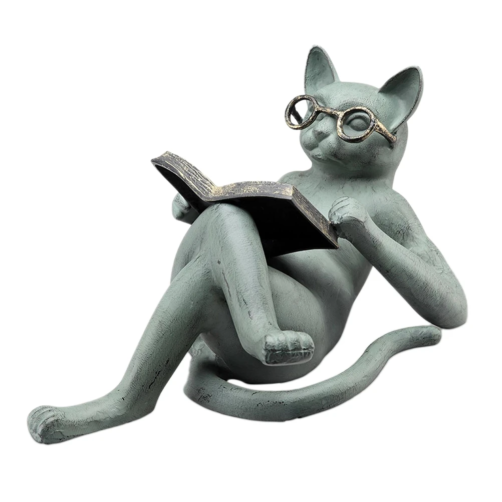 Очки, поделки для кошек, статуэтки для чтения, декоративная книга для чтения, домашний садовый декор для кошек, влюбленных
Очки, поделки для кошек, статуэтки для чтения, декоративная книга для чтения, домашний садовый декор для кошек, влюбленных